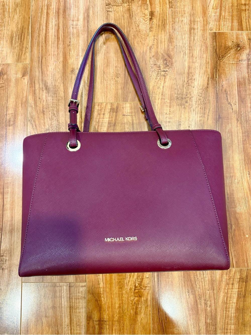 Michael Kors Plum Saffiano Tote
